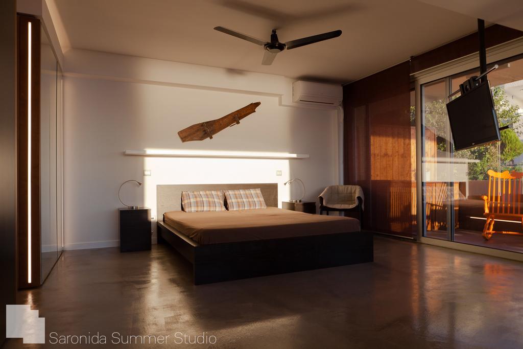 Saronida Summer Studio With Breathtaking View Lagonisi Exteriör bild